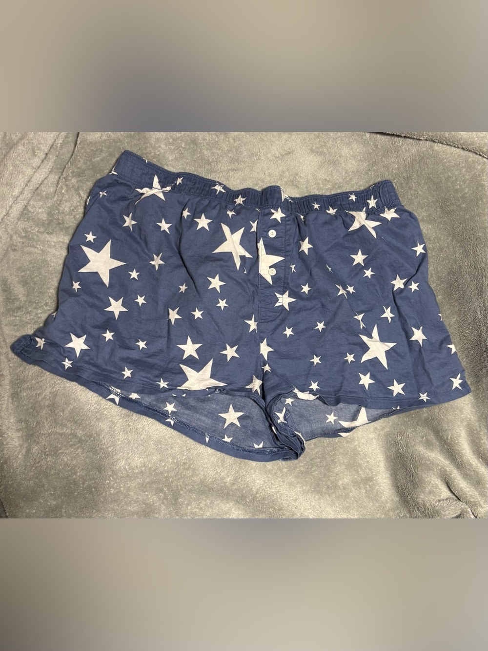 PINK Victoria Secret Navy Star Print Lounge Sleep Shorts